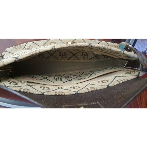 Dooney and Bourke Vintage Canvas and Leather Logo Bag - Picture 7 of 14
